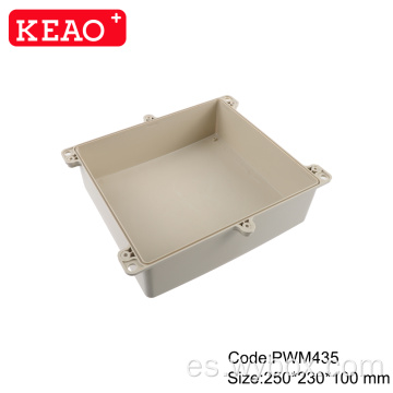 Caja de plástico eléctrica PWM435 con caja de conexiones de puerta con terminales Caja de plástico impermeable de calidad China IP65